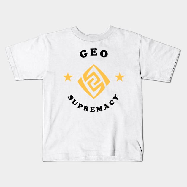 Geo supremacy - Genshin Impact Kids T-Shirt by Oricca